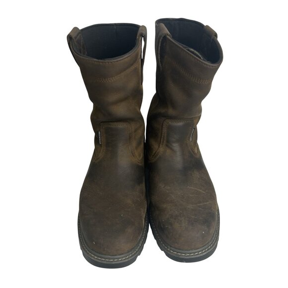 Wolverine Men’s 10.5 Brown Leather Floorhand Waterproof Wellington Work Boots